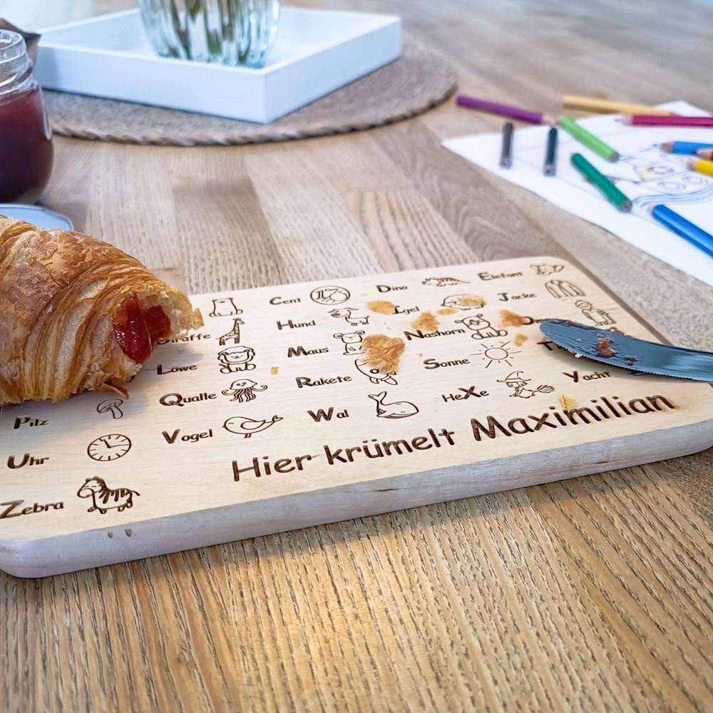 Brettchen - ABC personalisiert mit Namen