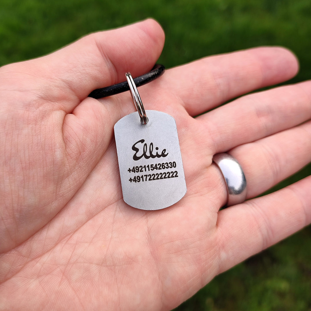 Tieranhänger "DOGTAG" aus Edelstahl