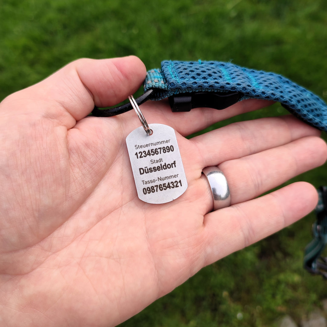 Tieranhänger "DOGTAG" aus Edelstahl