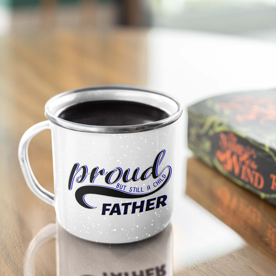 Emaille Tasse Proud Father